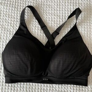 VSX Black Mesh Sports Bra racer back 34DD